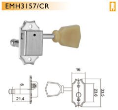 ELEKTRO GİTAR BURGUSU, 6'LI SET, 3 SAĞ+3 SOL, KROM