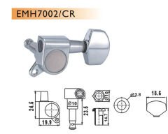 ELEKTRO GİTAR BURGUSU, 6'LI SET, SAĞ, KROM, STANDA