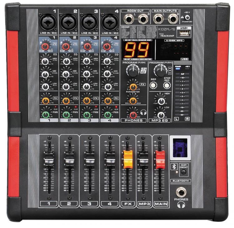 Kozmos MiniTrack-104P / 2 x 250W Power Mixer