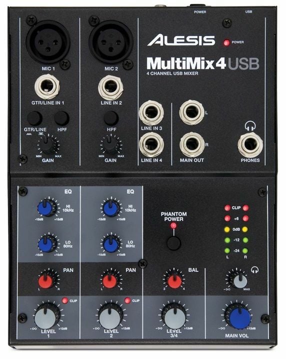 Alesis MultiMix 4 USB Mixer