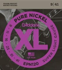 ELEKTRO GİTAR TEL SETİ, XL, PURE NICKEL, 9-41, SUP