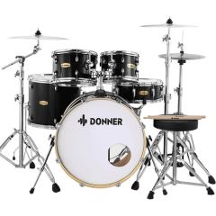 Donner DDS-520 22'' 5-Parça Silent Set Akustik Davul