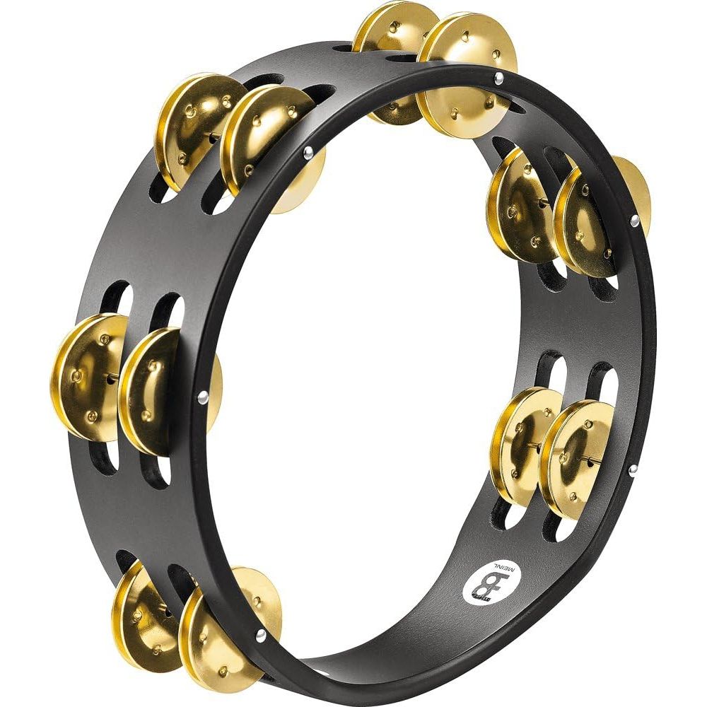 Meinl CTA2B-BK Brassjingle Wood 8'' Compact Tamburin