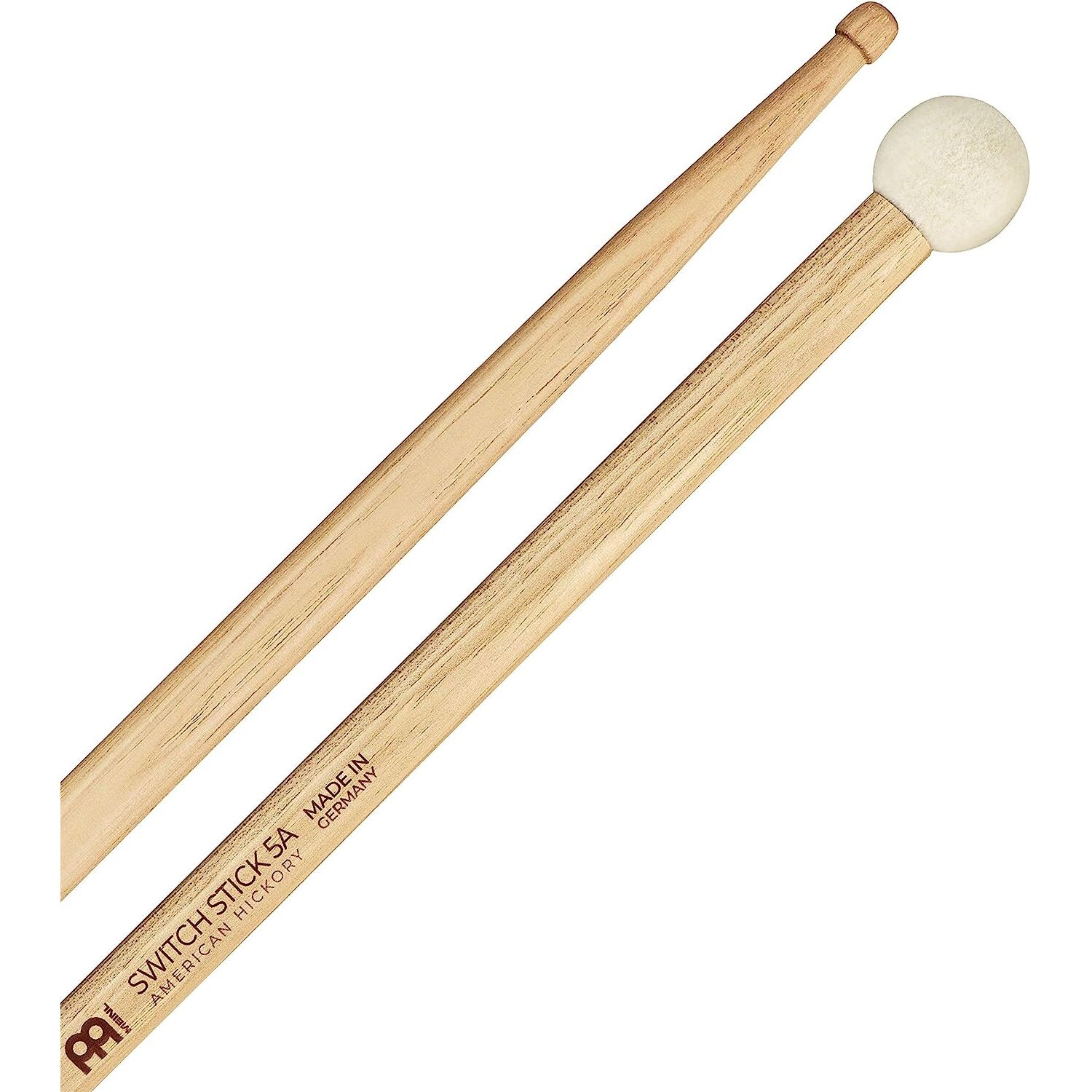 Meinl SB120 Hickory Hybrid Wood Tip 5A Combo Mallet Baget