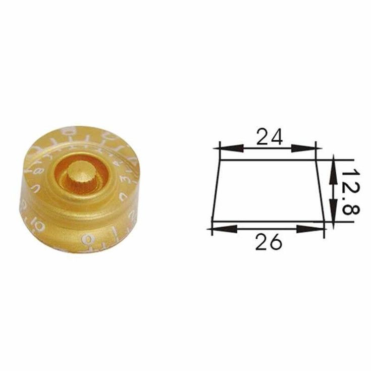 Dr Parts PNB2/GD Plastic Knob (Gold)