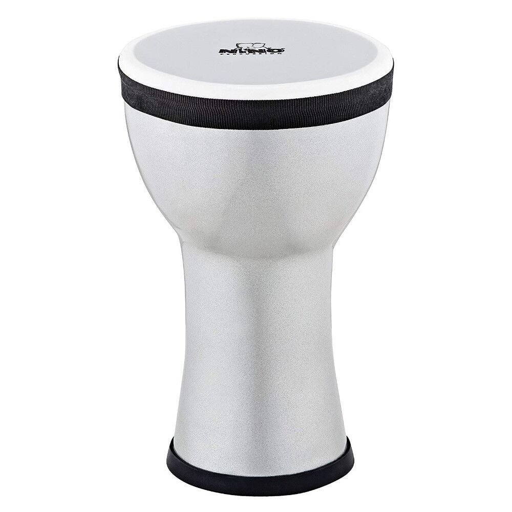 Nino Elements Mini 6 Inch Djembe (Metallic Silver)