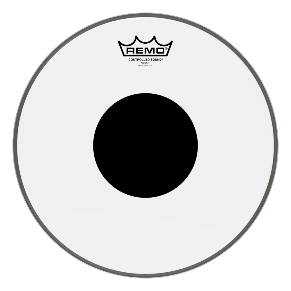 REMO CS-0312-10- Controlled Sound® Şeffaf Top Black Dot™ 12'' Davul Derisi