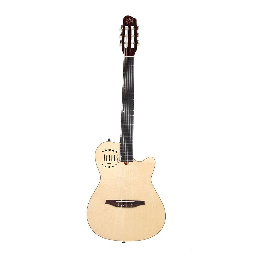 Godin Multiac Nylon Duet Ambiance Elektro Klasik Gitar (Natural)