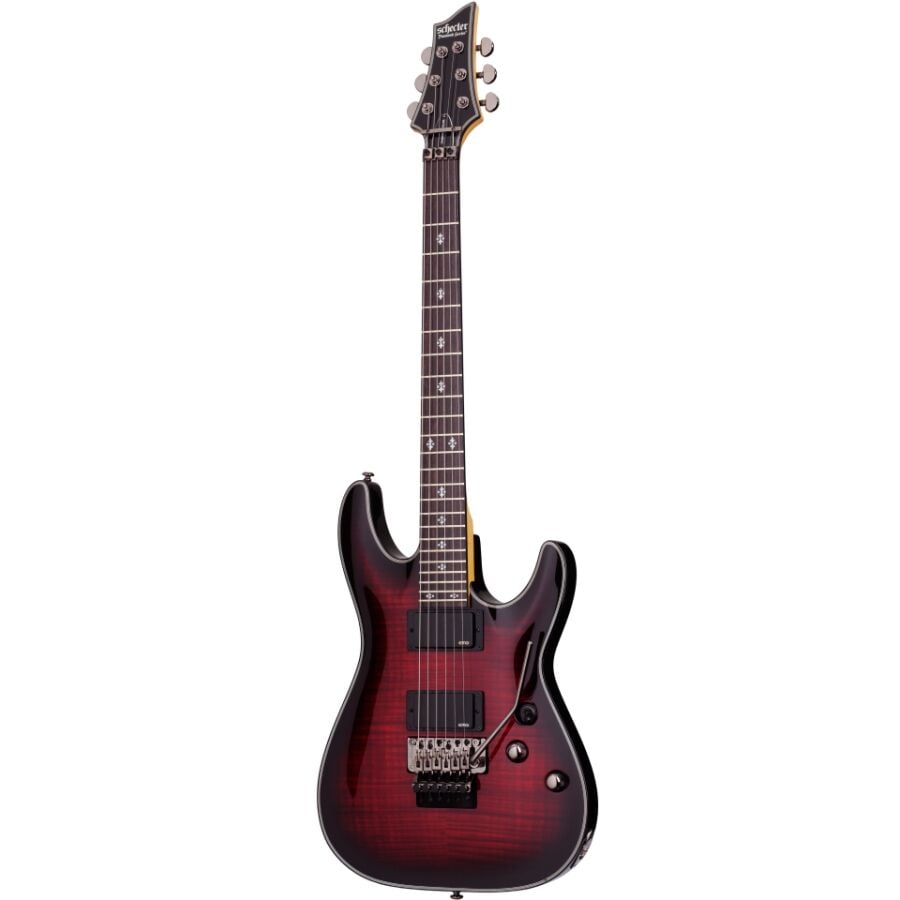 Schecter Damien Elite-6 FR Elektro Gitar (Crimson Red Burst)
