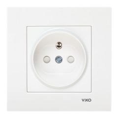 Viko Meridian/ Karre Beyaz Ups Topraklı Priz (Mek+Düğ/Kap.) Çerçeve Hariç
