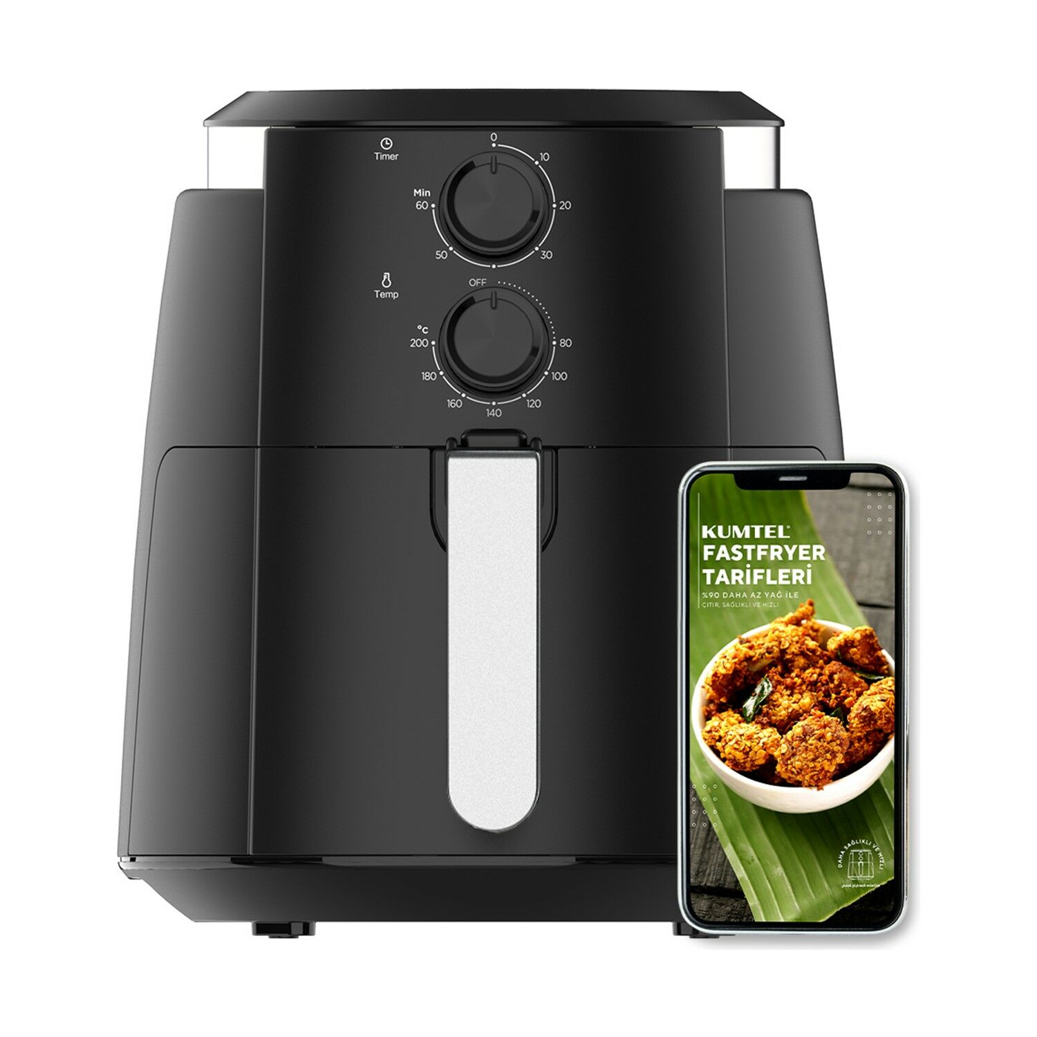 Kumtel Fastfryer 5.5 lt Yağsız Fritöz