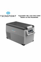 Tecnopoint TC21-10 Taşınabilir Araç Buzdolabı 35 Litre 12V/24V/220V Uyumlu