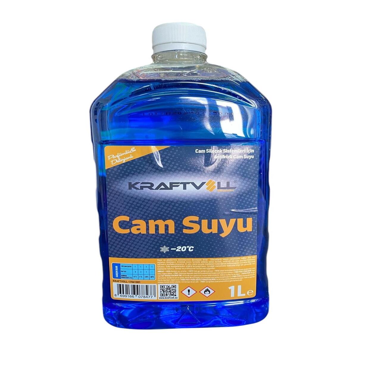 KRAFTVOLL CAM SUYU (MAVİ) ANTİFRİZLİ -20 DERECE 1LT
