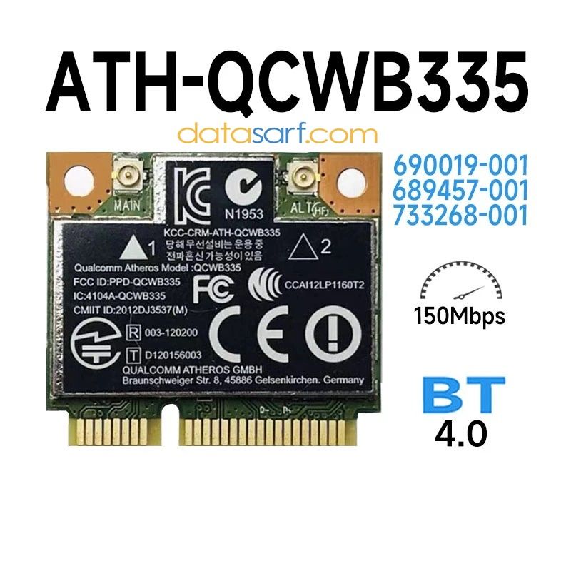 Hp 650 655 Cq58 Wireless Kart 90019-001 Qcwb335