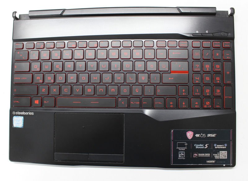 MSI MS-16U3 Üst Kasa Klavye Palmrest 3076U7C211 NSK-FB1NT 9Z.NCXBN.10T