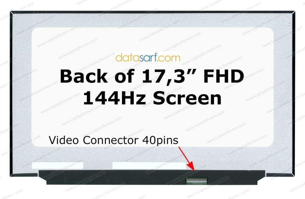 HP Pavilion Gaming 17-CD1020NT 17.3 40 Pin 144HZ Slimled Vidasız Led Ekran