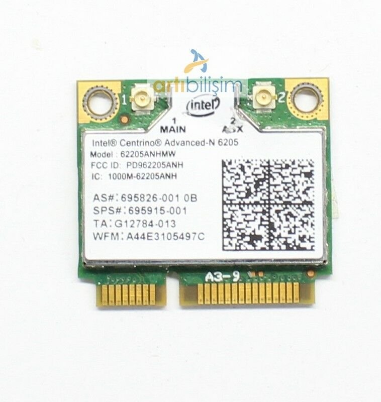 Hp 2570p 2560p Wireless Kart 695826-001 İntel N6205