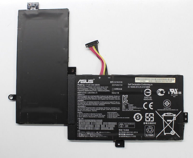 Asus Flip TP501UA TP501 TP501U TP501UB T530 R518U Orijinal Batarya Pil C21N1518