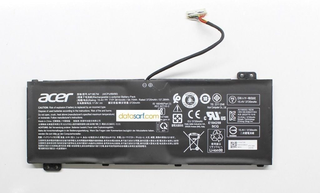 Acer Nitro AN515-45 Orijinal Batarya Pil AP18E7M AP18E8M