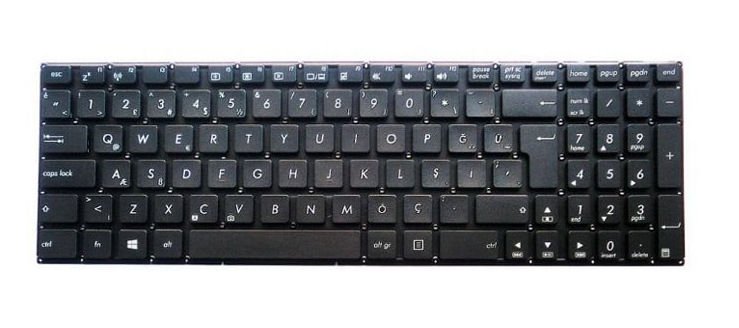 Asus R515 Klavye