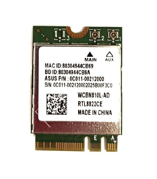 Asus Tuf FA506H Orijnal Wifi5 Kart 0C011-00212000 RTL8822CE