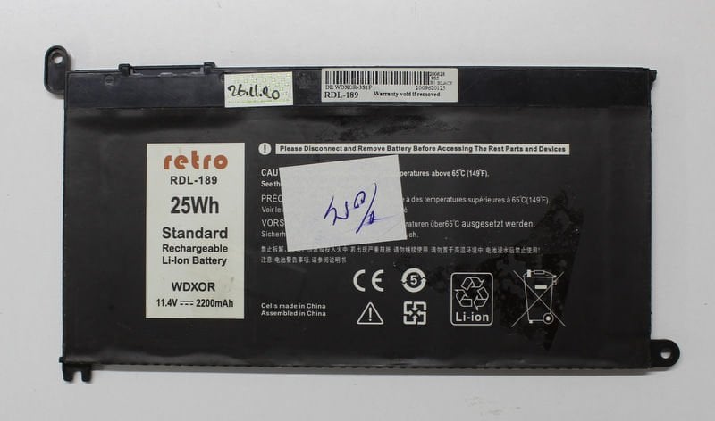 Dell Vostro 5568 P62F 5368 7579 Muadil Batarya Pil WDX0R