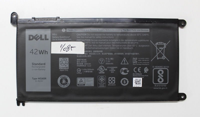 Dell Vostro 5568 P62F 5368 7579 Orijinal Batarya Pil WDX0R