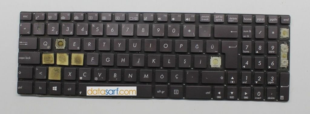 Asus Zenbook U500v Ux51 Ux51vz Klavye Tuşlar Eksik Sağlam