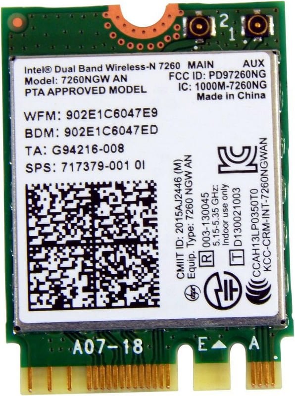 Sony VAIO SVP13 SVP131 SVP132 SVP13A SVP1312 Orijinal Wireless Kart 717379-001 N7260