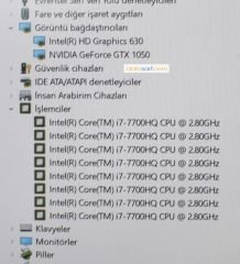 Hp 15-Dp Anakart İ7-7700HQ GTX1050 DAG35DMBADO REV D