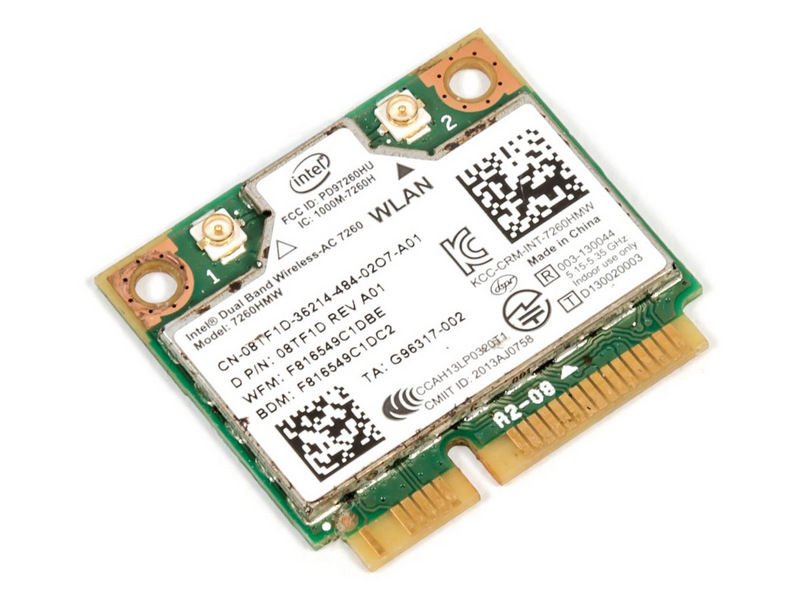 Dell Latitude E7240 7240 P22S Orijinal Wireless Kart intel 7260HMW 5G Uyumlu