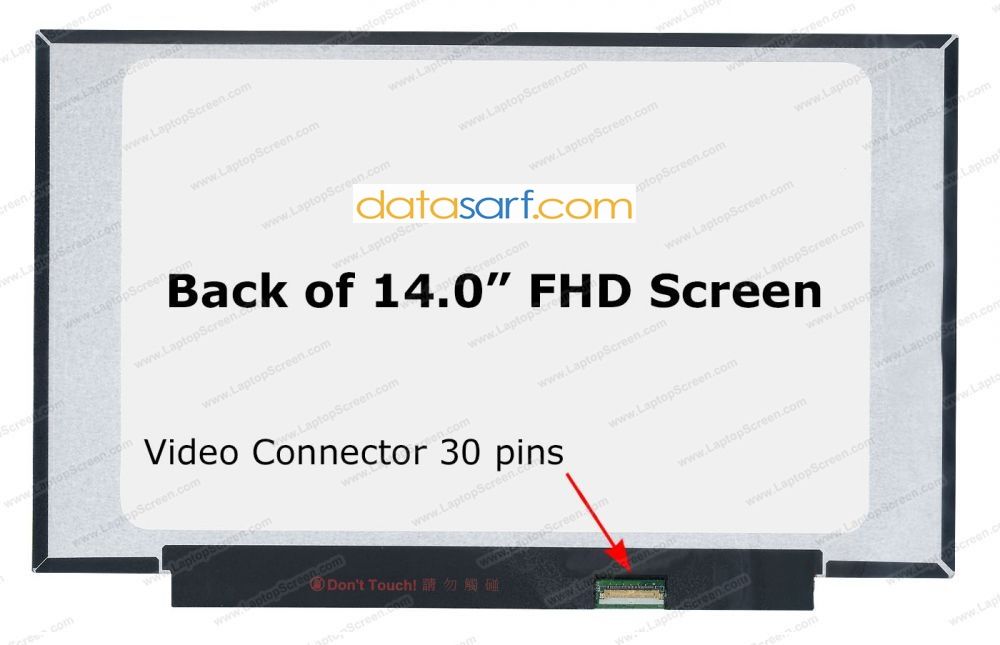 HP Pavilion 14-CF Lcd Ekran NV140FHM-N4K 02M9WH 1920 1080p ıps
