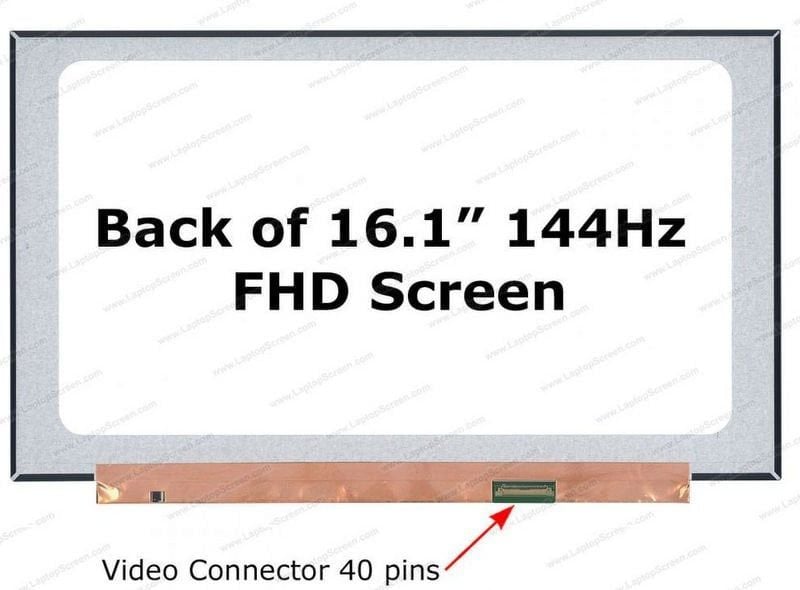 HP VICTUS 16-E1163NR Uyumlu 16.1 40 Pin 144HZ Led Ekran FHD IPS 1080P
