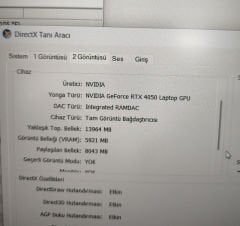 HP Victus 16-R 16-S TPN-C169 TPN-C170 Anakart i5-14500HX RTX4050