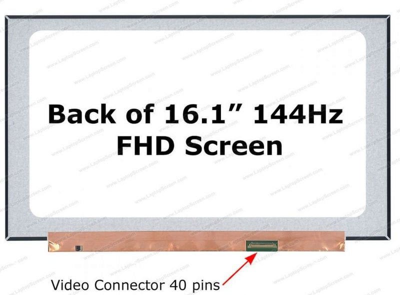 Hp Victus 16-R0026NT Uyumlu 16.1 40 Pin 144HZ Led Ekran FHD IPS 1080P