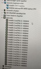 HP Victus TPN-C170 Anakart i5-14500HX RTX4050
