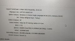 HP Victus TPN-C170 Anakart i5-14500HX RTX4050