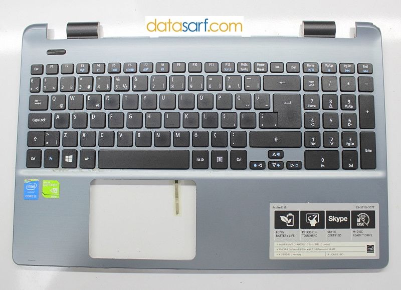 Acer E5-572 Üst Kasa Palmrest Klavye Ufak Kusurlu AP154000900