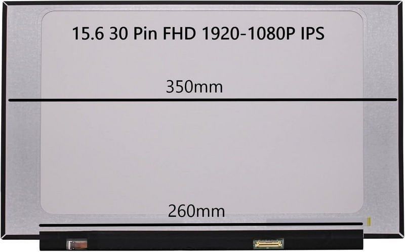 Lenovo ideapad 5-15IIL05 81YK Uyumlu 15.6 30 Pin Vidasız Ekran Panel FHD IPS MAT 1920-1080P 260mm