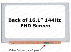 HP Victus 16-D1045NT Uyumlu 16.1 40 Pin 144HZ Led Ekran FHD IPS 1080P