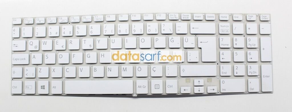Sony SVF152 SVF153 SVF154 Işıklı Beyaz Klavye