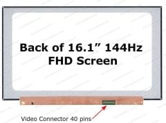 HP Victus 16-r1076nt Uyumlu 16.1 40 Pin 144HZ Led Ekran FHD IPS 1080P