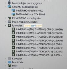 Lenovo IdeaPad Y50-3D Anakart i7-4720HQ GTX960M ZIVY2 LA-B111P REV 1A