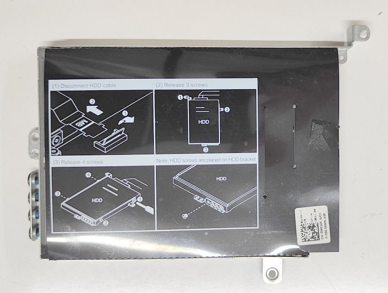 Dell G3 15 3500 3590 P89F P89F002 Orijinal Harddisk Kasası