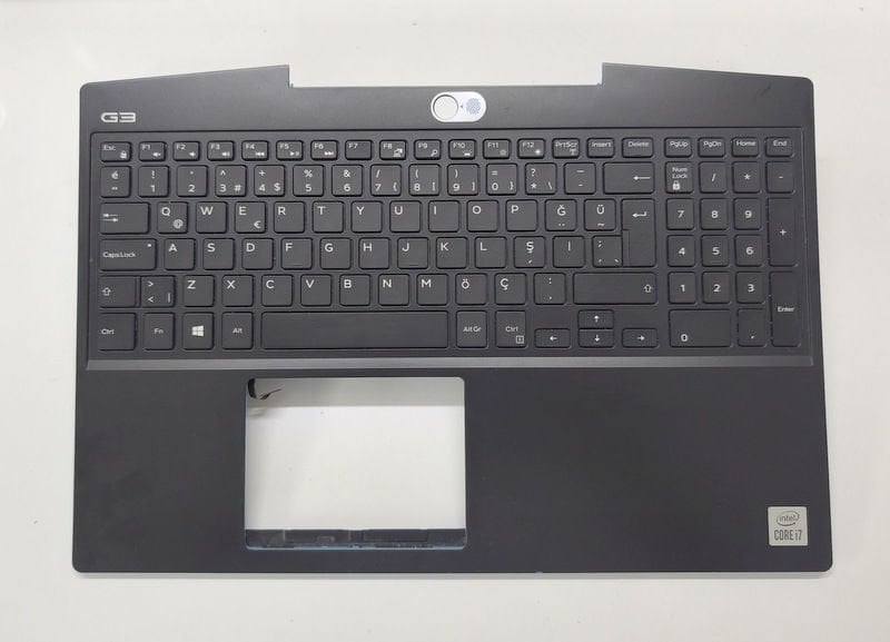 Dell G3 15 3500 3590 P89F P89F002 Orijinal Klavye Üst Kasa Palmrest