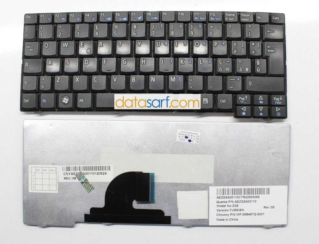 Acer ZG5 Orijinal Klavye MP-08B46TQ-9201