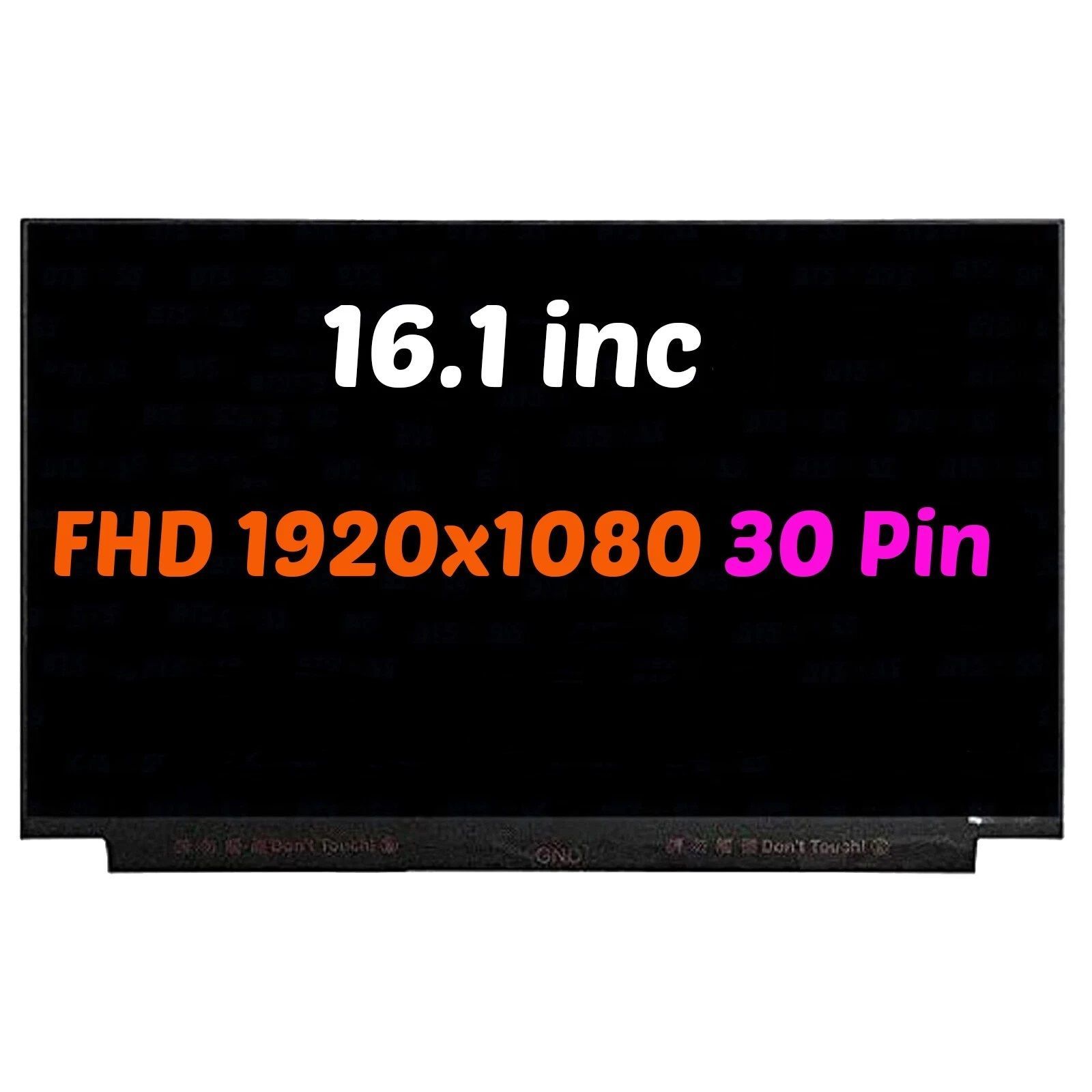Huawei HVY-WAP9 Uyumlu 16.1 30 Pin Vidasız Ekran Panel FHD IPS 1080P 60HZ