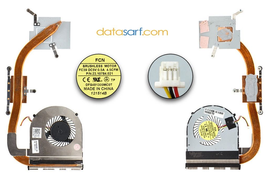 Dell 1528 Fan Heatsink 0Mfr38