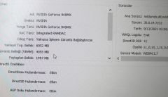 Dell Vostro P75G Orijinal Anakart LA-D821P İ5-7200U 4GB 940MX