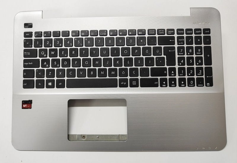 Asus X555 A555 Orijinal Klavye Üst Kasa Silver